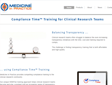 Tablet Screenshot of medicineinpractice.com